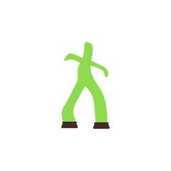 Inflatable tube men. Funny mascot with blowing wind for promotion and attraction