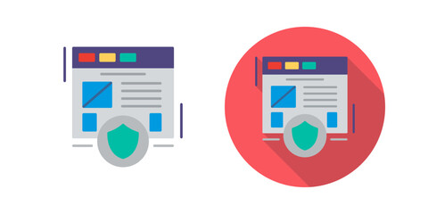 Fototapeta premium Secure Vector Icon