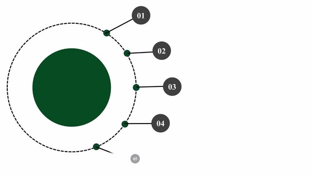 Animated infographic design of 5 steps. Each step is represented with smooth animation, minimal icons, and bold text areas, making it perfect for explaining workflows or business strategies. 
