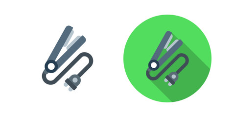 Hair iron Vector Icon