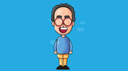 Cute cartoon style characters with expressive faces and colorful outfits, designed for stories, animations, or playful illustrations for children and creative media