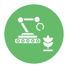 Agricultural Robot Icon