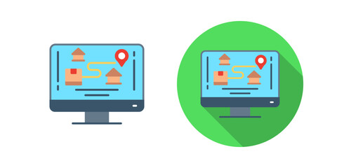 Tracking Vector Icon