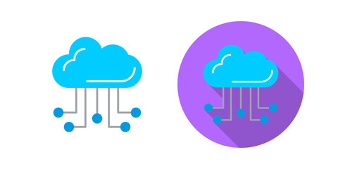 Cloud Computing Vector Icon