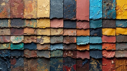 grunge folded paper on wall overlay effect, sticky scratch textures shapes and texture, 