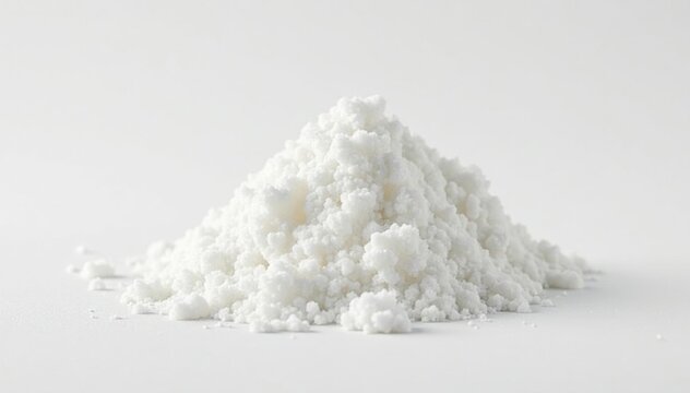 Lump of refined white sugar isolated on white, candy, one, photography