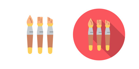 Brushes Vector Icon