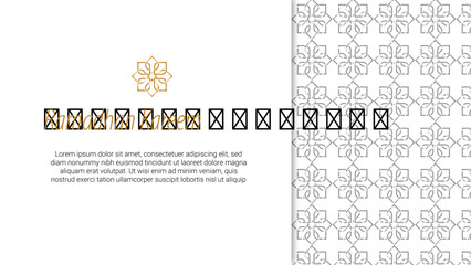 Intricate Pattern of Arched Harmony and Decorative Flow