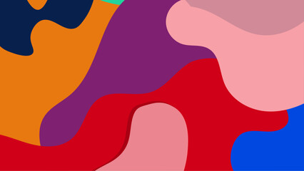 Flat Abstract Colorful Background Design