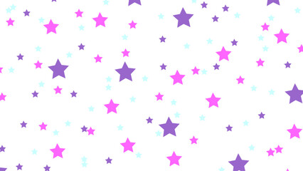 Starlight Sprinkle Purple and Pink Star White Background