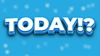 Blue Winter Text Effect Comic Font Style