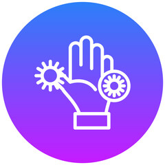 Contaminated Hands Icon