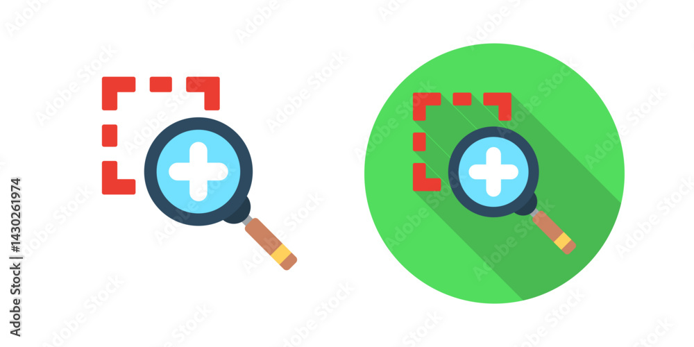 Canvas Prints zoom in vector icon