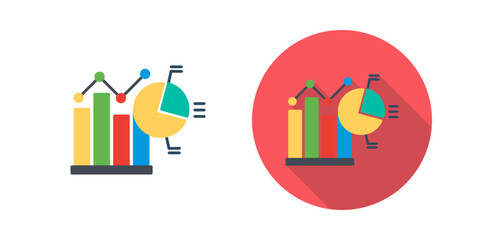 Obraz premium Bar Chart Vector Icon