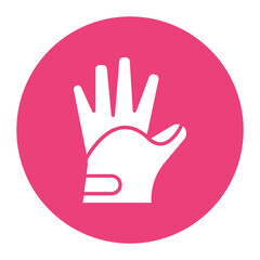 Obraz premium Bowling Glove Icon