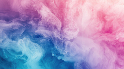 Colorful Abstract Smoke Background with Pink and Blue Shades