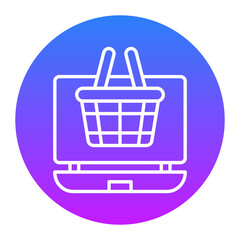 Online Shopping Basket Icon
