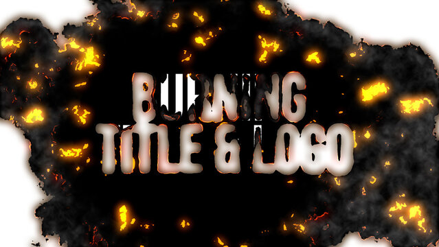 Burning Title And Logo