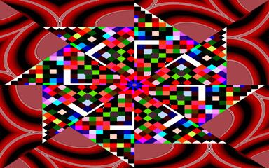 Fototapeta premium abstract colorful background with geometric pattern