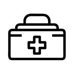 First Aid Essentials Icon Line Art Health & Medical Vector Illustration on Transparent Background PNG Image  