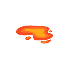 Hot magma volcano illustration 