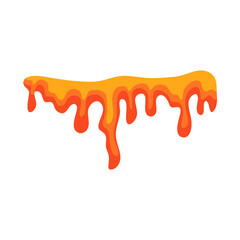 Hot magma volcano illustration 