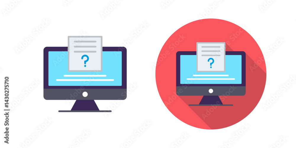 Canvas Prints quiz vector icon