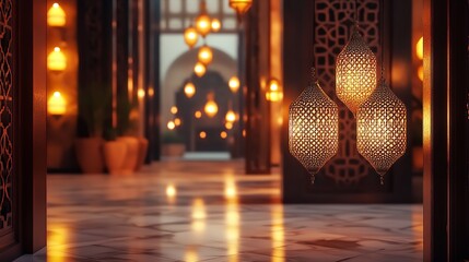 Elegant Arabic Calligraphy and Decorative Patterns for Eid al-Adha Greetings