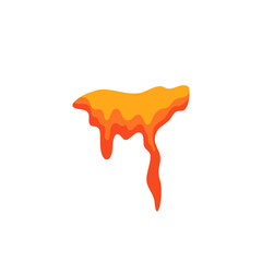 Hot magma volcano illustration 