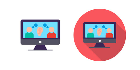 Listening Vector Icon