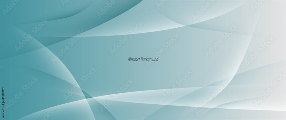Poster blue abstract background with subtle color gradations and shaded curved lines. a neatly arranged wav