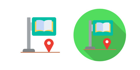 Sign Board Vector Icon