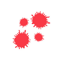 Paintball splash vector illustration 