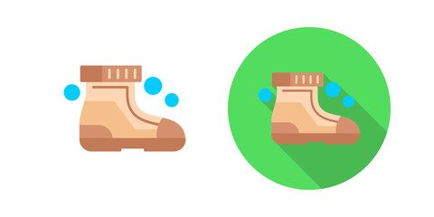 Ski Boots Vector Icon