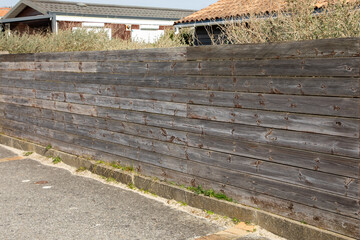 wall wooden fence plank with structure street wood barrier planks private house protect view and...