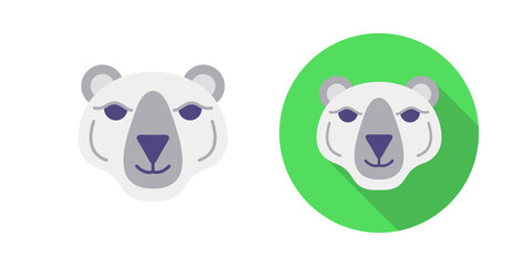 Polar Bear Vector Icon