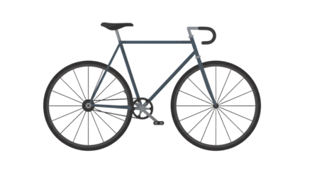 A sleek, modern bicycle stands alone against a minimalist backdrop, showcasing its design and engineering for cycling enthusiasts