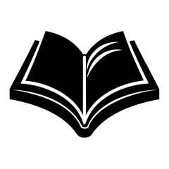 Book icon vector silhouette
