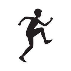 High Knees Workout Silhouette