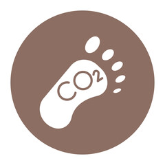 Carbon Footprint Icon