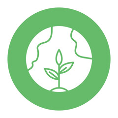 Green Globe Icon