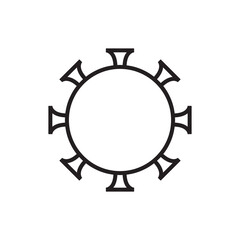 virus icon editable outline stroke vector eps