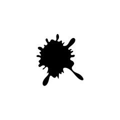 Abstract black ink splash