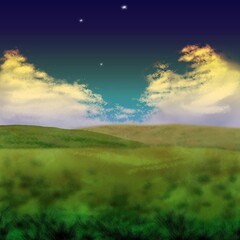 Fototapeta premium 夏の夕暮れ