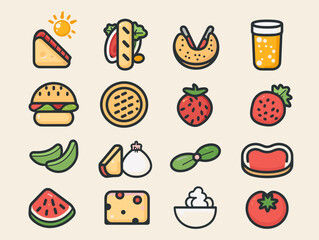 food and drink icons