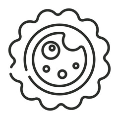 Ovum icon, Sexual health day symbol outline icon, editable vector illustration and transparent graphic element. Isolated on white background