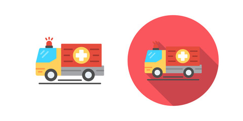 Naklejka premium Ambulance Vector Icon