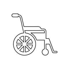 wheelchair line icon