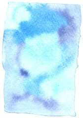 Abstract Blue and white Watercolor texture background