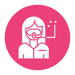 Diver Female Icon
